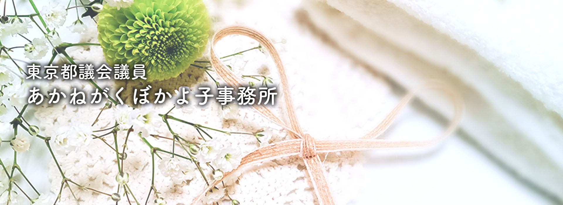 東京都議会議員&nbsp;あかねがくぼかよ子事務所
